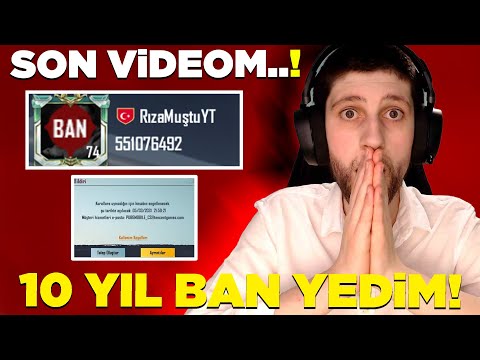 SON VİDEOM.. 10 YIL BAN YEDİM!! ? HİLE MİYİM!? AÇIKLAMA Pubg Mobile