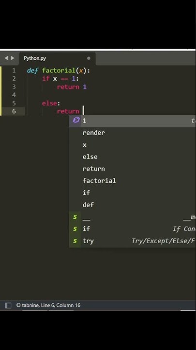 python factorial of any number easy method | simple code - YouTube