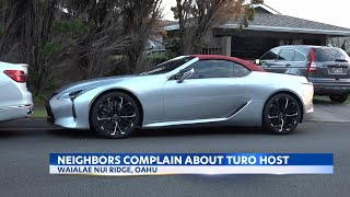 Oahu residents complain after Turo car rentals gobble up street parking spots