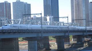 【最後の年末年始輸送】700系東海道新幹線　多摩川鉄橋通過