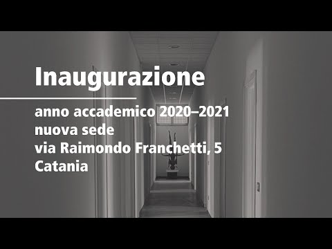 Inaugurazione a.a. 2020–2021 sede Franchetti — Aba Catania