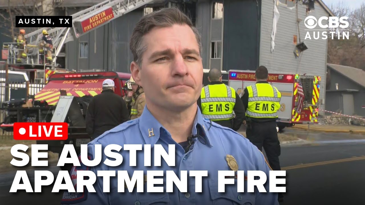 WATCH: SE Austin abandoned apartment complex fire - YouTube