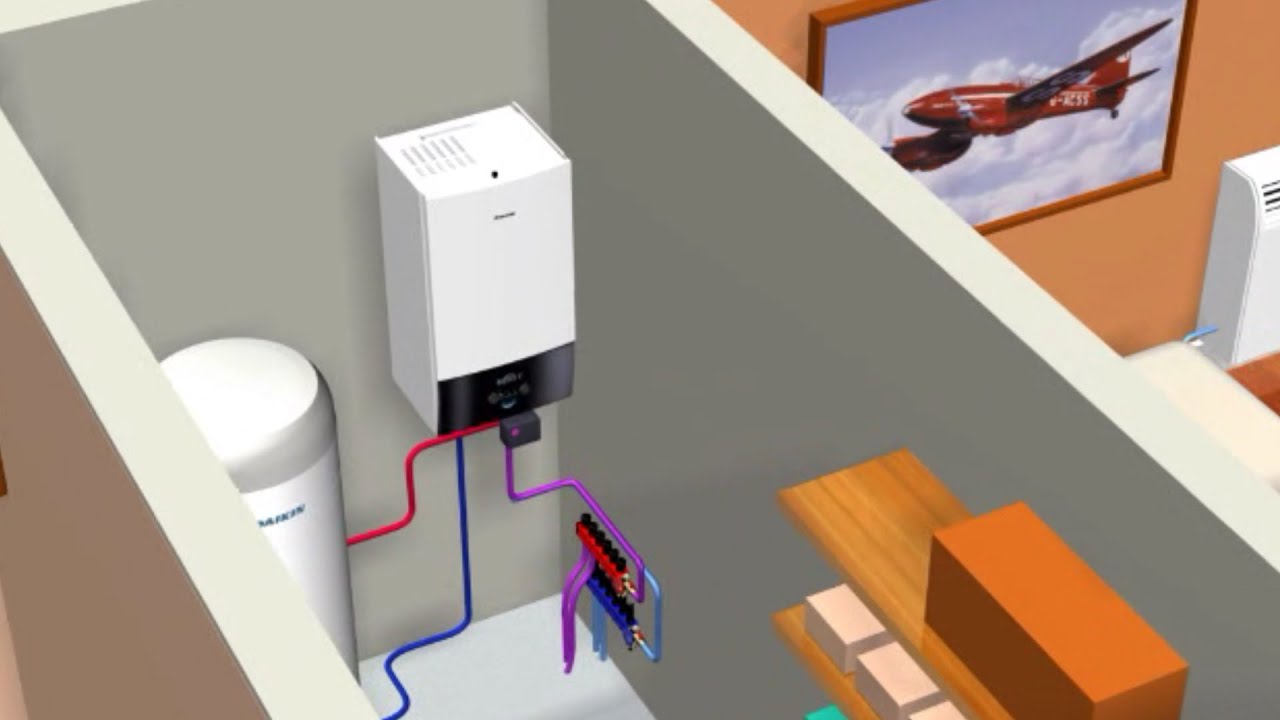 Pompa de caldura aer apa Daikin Altherma 3RW - Exemplu instalare