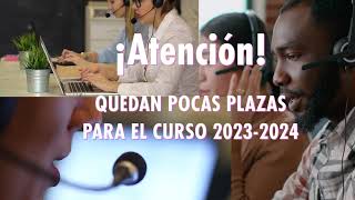 ¡Quedan pocas plazas para el curso 2023-2024!