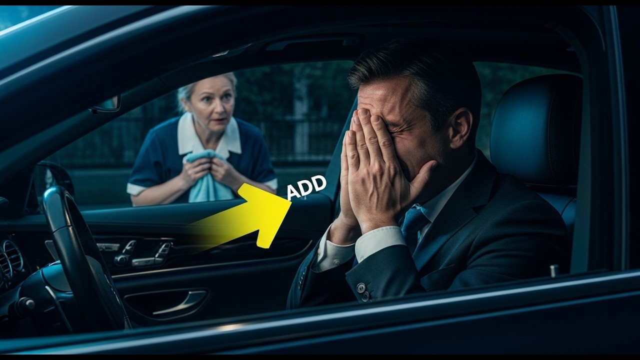 Milioner płakał w samochodzie przez 3 godziny — nie wiedział, że sprzątaczka za szybą słyszała każde