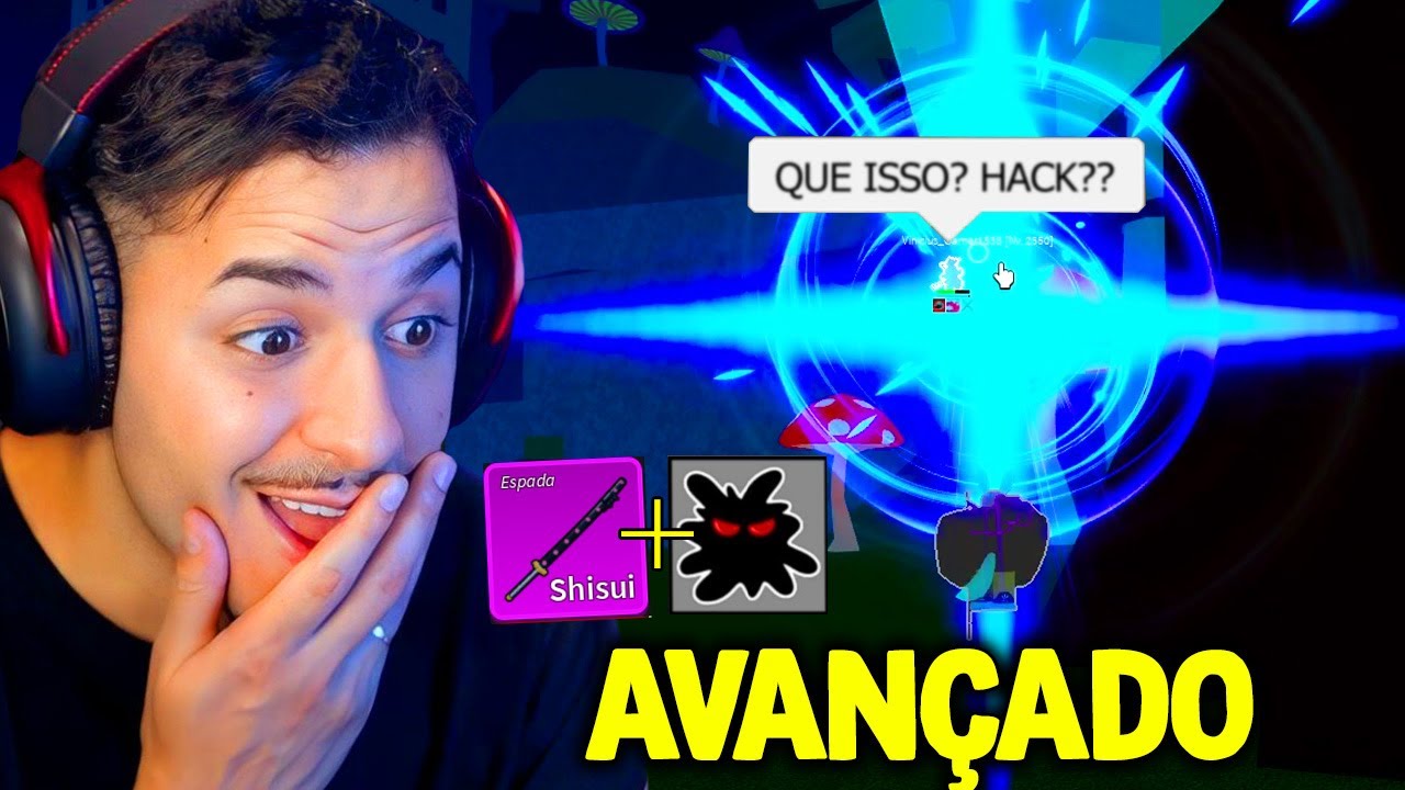 TIVE que USAR o COMBO AVANÇADO de SHISUI e DARK no Blox fruits 🥱 🌑