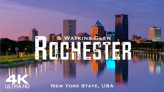 ROCHESTER 2024 🇺🇸 Drone Aerial 4K | NY Watkins Glen New York State USA United States of America