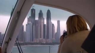 Onboard the Palm Island Monorail: Atlantis Aquaventure station to Gateway station, Dubai, UAE