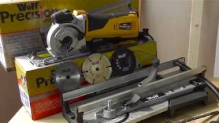 Wolf 600w 89mm Precision Plunge Saw and Mitre Base