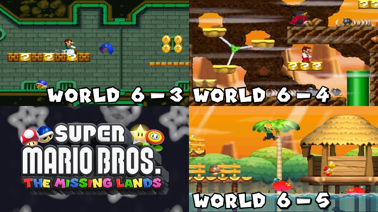 Super Mario Bros. The Missing Lands - Worlds 6-3, 6-4 and 6-5 (PREVIEW)