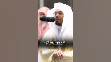 ياسر الدوسري الله لطيف بعباده يرزق من يشاء وهو القوي العزيز {سورة الشورى}
