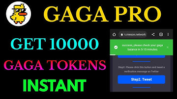 Get 10000 GaGa Pro Tokens Instant | GaGa Node Not Working Problem