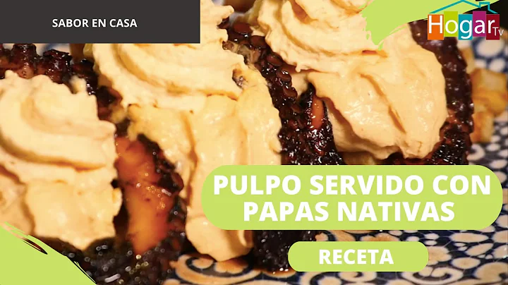 Pulpo servido con papas nativas - HogarTv producid...