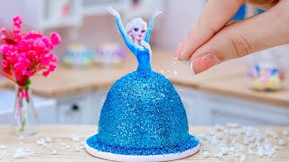 Perfect Miniature Tsunami Elsa Princess Cake Decorating ❄️ Satisfying Tiny Frozen Cakes Ideas
