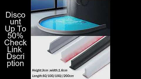 Silicone Water Stopper Self-Adhesive Bendable Flexible Water Retaining Strip Bathroom Door Dry Wet S