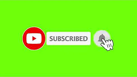 Youtube Animated Green screen Subscribe button with bell icon sound  tone #greenscreen
