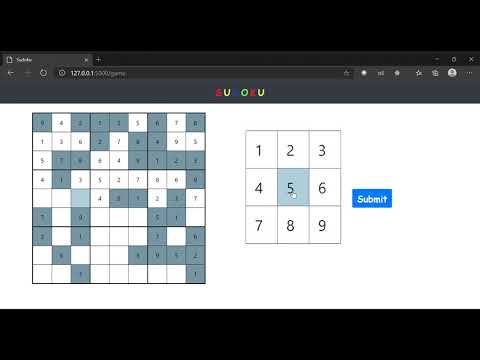 CS50 Final Project - Sudoku Web App