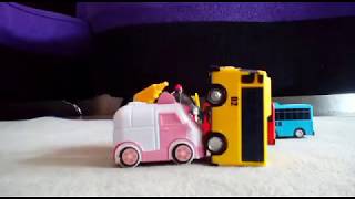 Robocar Poli Vs Tayo The little Bus in Stop Motion Animation