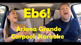 Ariana Grande Carpool Karaoke Vocal Highlights (F#3-G5-Eb6)