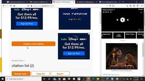 Using EasyBib to format your Annotated Bibliography