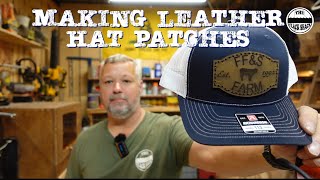 Making leather hat patches