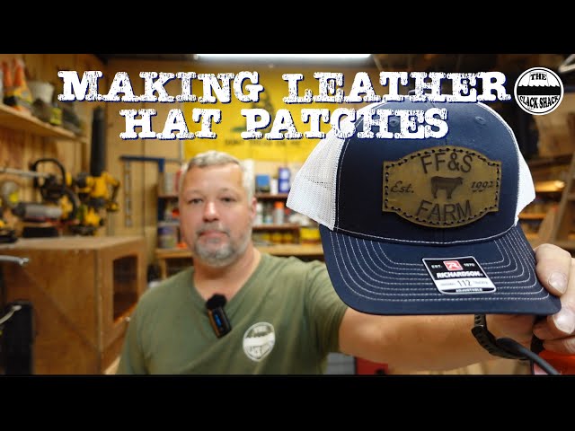 Making leather hat patches 
