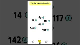 Tap the number in order #gameplay #game #shorts screenshot 4
