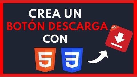 🔴Cómo CREAR un BOTÓN de DESCARGA con HTML y CSS