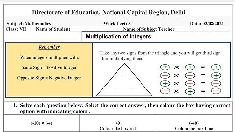 Mathematics Worksheet 5 Class 7(2/8/2021)English Medium/Worksheet 5 Maths Class 7/Worksheet Maths 5