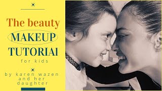 كارن وازن تعلم ابنتها التوأم وضع المكياج | Karen Wazen teaching her twin daughter puting makeup