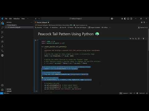 Creating a Stunning Peacock Tail Pattern with Python & Matplotlib