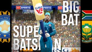 India vs South Africa T10 at Calcutta | SUPER BATSMAN with BIG BAT! | EA SPORTS Cricket 2002 screenshot 5