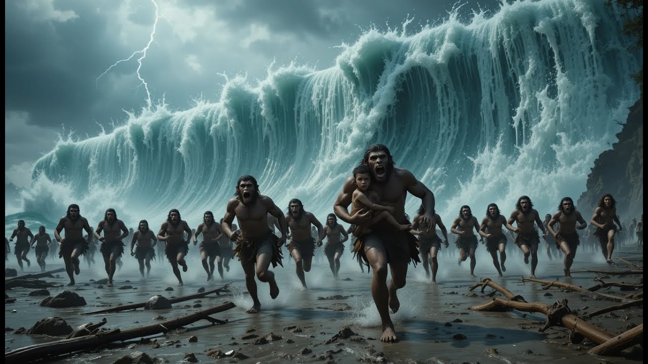 30,000 Years Ago | How Did Prehistoric Humans Survive Deadly Floods and Storms? 🌊⚡#prehistoric