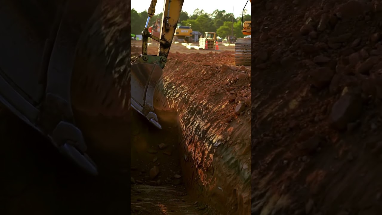 When the excavator operator is a true artist 😮