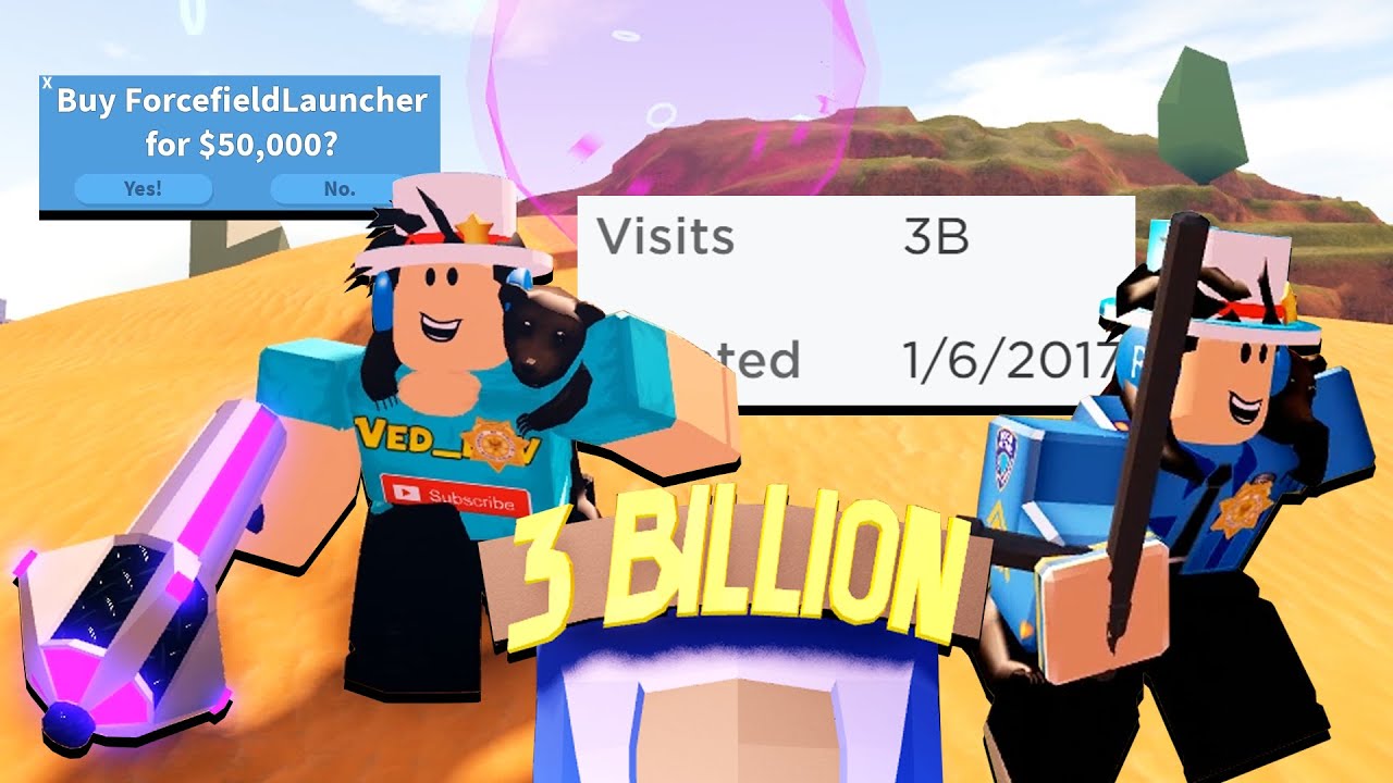 3 Billion Update In Jailbreak Forcefield Gun Roblox Youtube - roblox forcefield gun