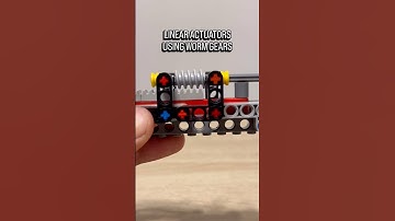 Linear Actuators Using Worm Gears #lego #legotechnic #mechanical #gears #mechanism #engineering