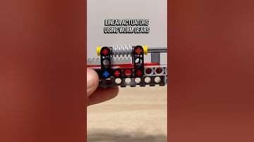 Linear Actuators Using Worm Gears #lego #legotechnic #mechanical #gears #mechanism #engineering