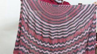 شال كروشية دائرى .. Round crochet shawl  @user-uv3my7lj9s