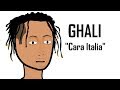 Ghali e  cara italia   in  quando una canzone diventa virale  parodia cartone