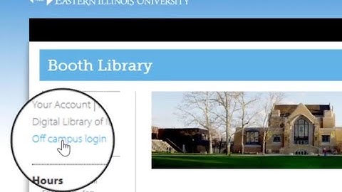 Off Campus Access to Booth Library Resources