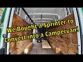 We Bought a Sprinter to Convert into a Campervan! - Mercedes Sprinter Campervan Conversion