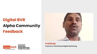 Student Peddirajus Honest Feedback on BVR Digital Marketing Training Programme