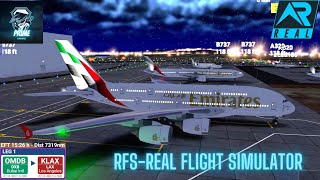 RFS–Real Flight Simulator–Dubai–To–Los Angeles–Full Flight–A380– Emirates–FullHD–Real Route