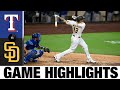 Manny Machado wins it with walk-off slam | Rangers-Padres Game Highlights 8/19/20