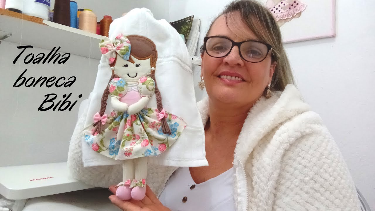 👩🏻‍🦱 TOALHA BONECA BIBI (passo a passo)