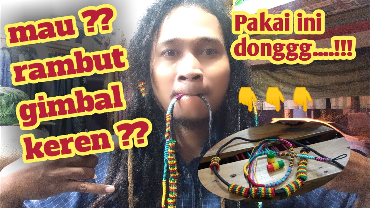  Gaya  Rambut  Gimbal  dengan wrab hair ringhair dreadlock 