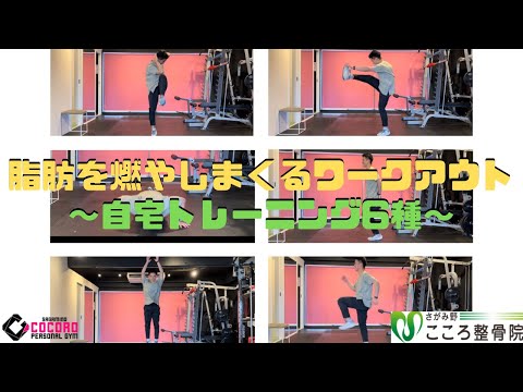 【脂肪燃焼・代謝アップ🔥】ワークアウト6種目🏋️