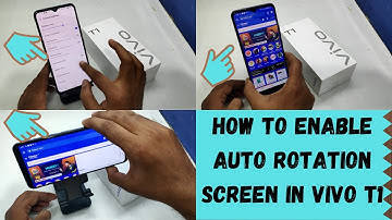 How to Enable Auto Rotated screen in VIVO T1 5G| Vivo  t1 5g auto rotation on/off | Vivo t1 5g