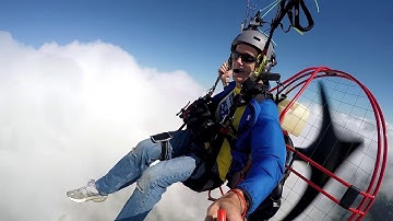 Paramotor to Rosemar and Above the Clouds