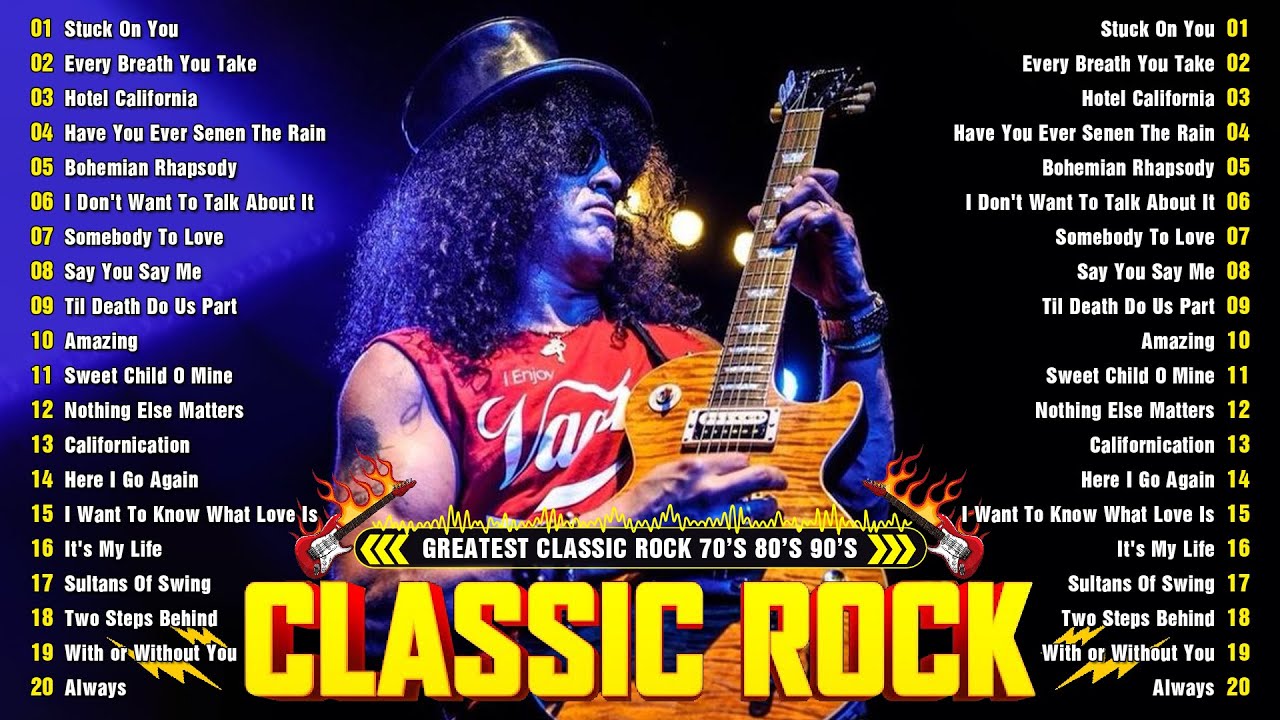 Top 100 Classic Rock Songs Of All Time 🔥 ACDC, Pink Floyd, Eagles ...